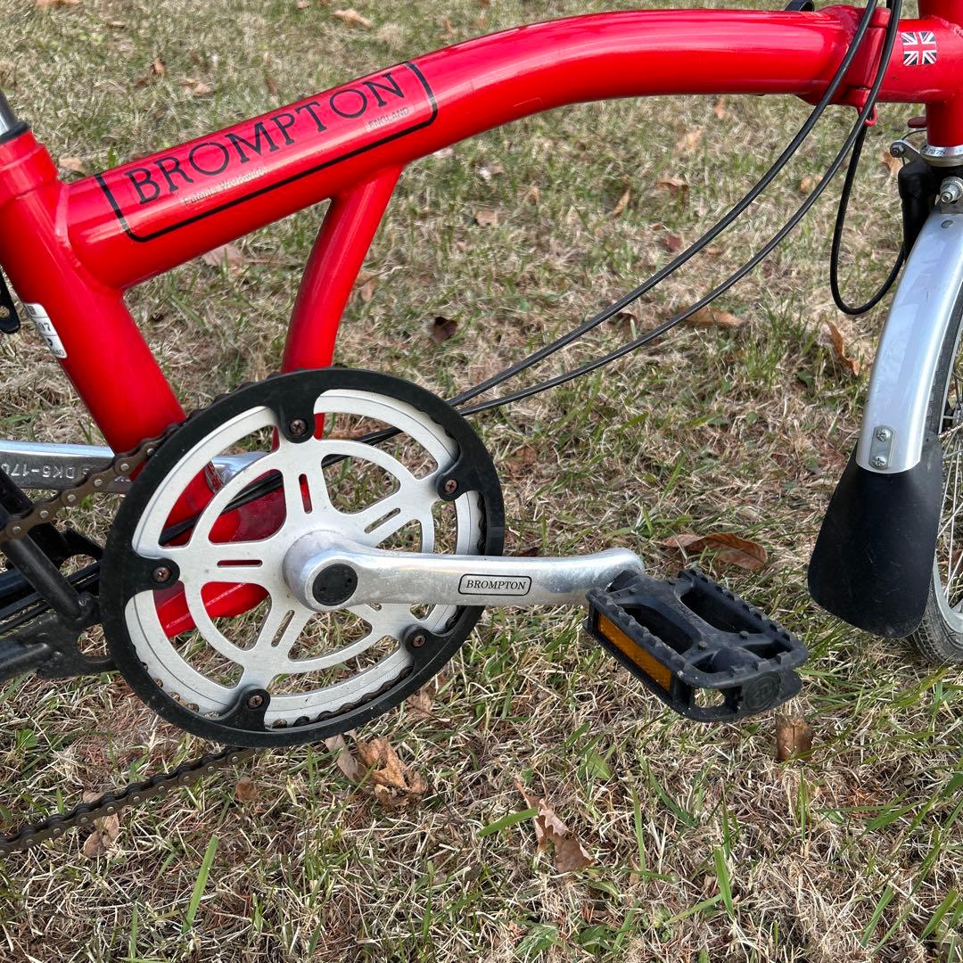 ブロンプトンBrompton折りたたみ自転車　レッド　BS6102 PART