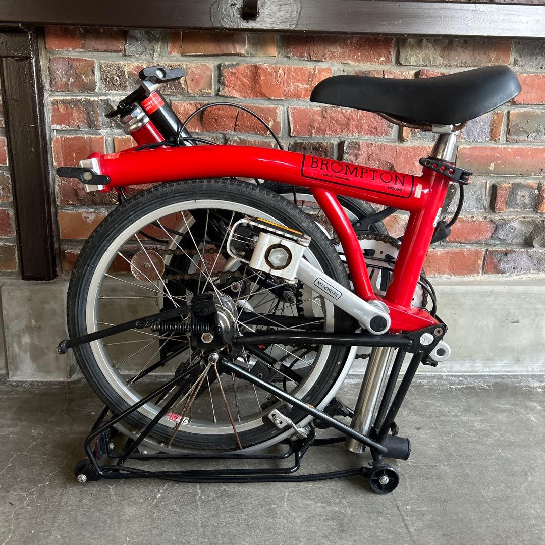 ブロンプトンBrompton折りたたみ自転車　レッド　BS6102 PART