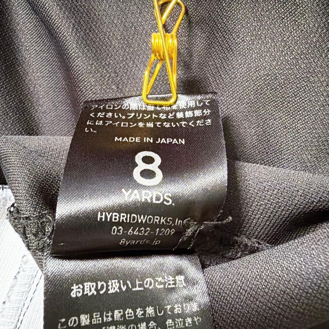 《美品》8YARDS ハチヤーズ ゴルフシャツ ポロシャツ ブラック XLサイズ