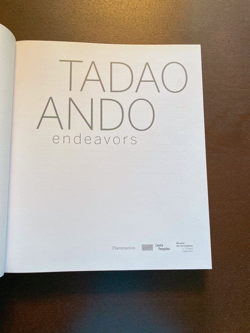 洋書 TADAO ANDO endeavors