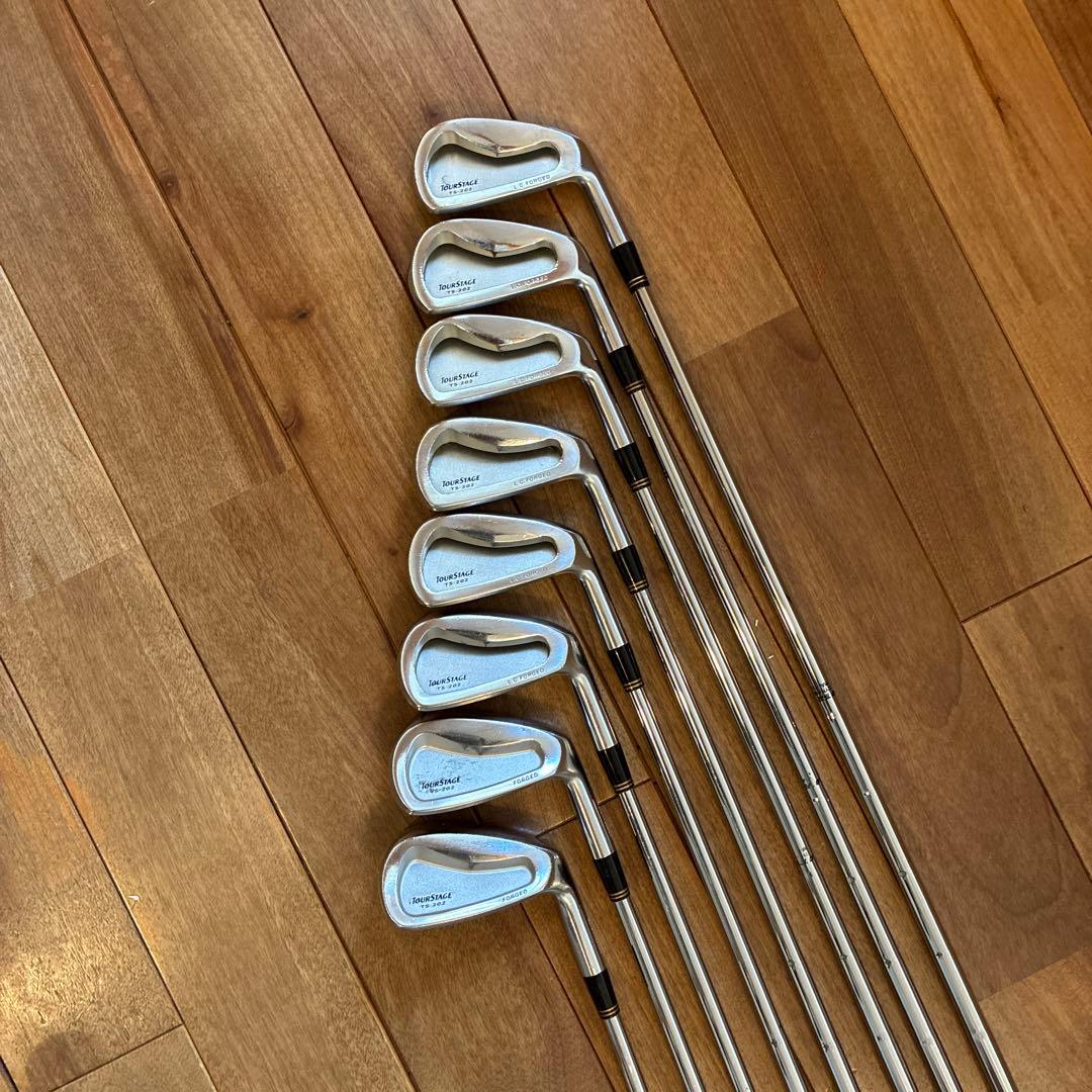 TOURSTAGE軟鉄アイアン　TS202 希少3アイアン付き　3-P8本セット