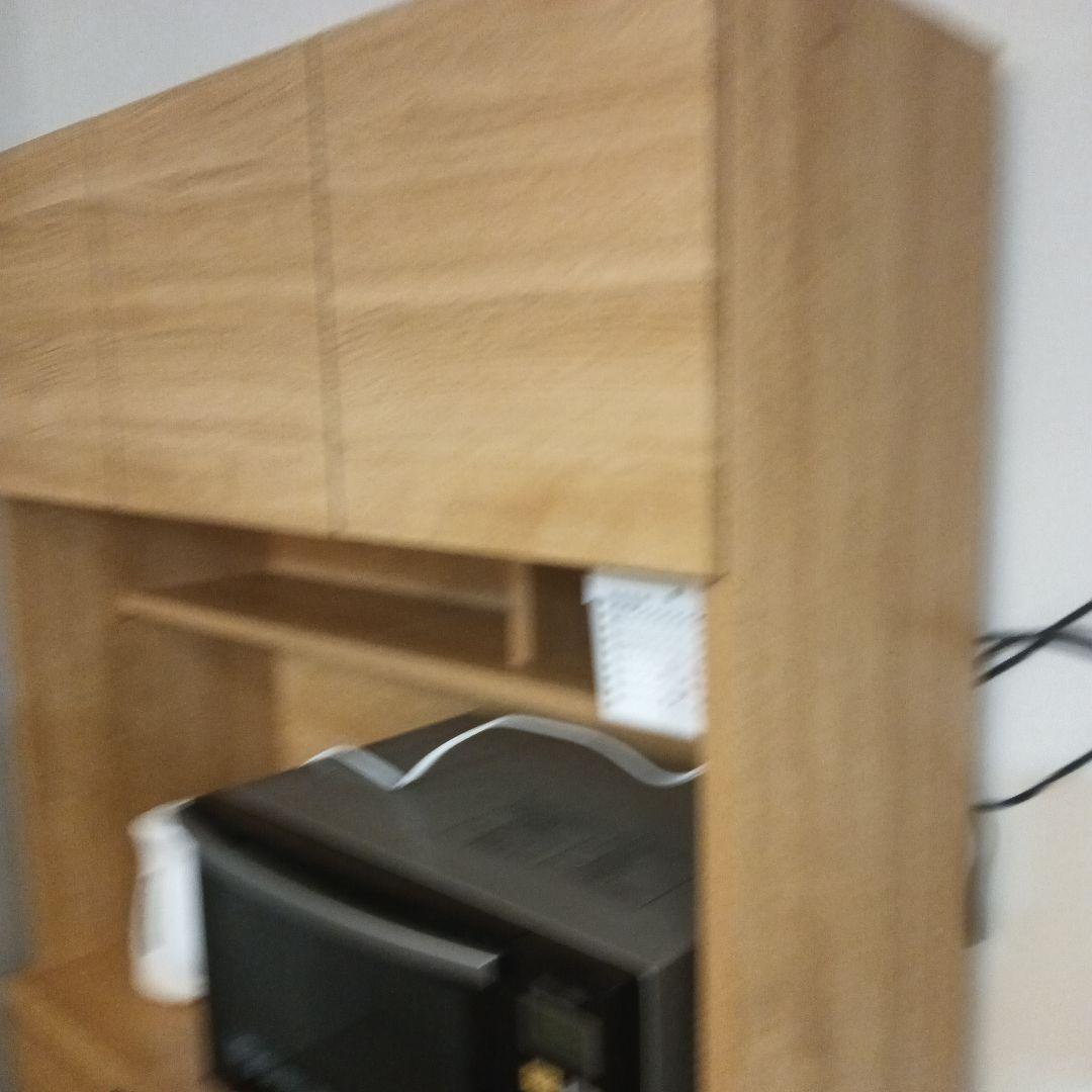 ナチュラルウッド キッチンカウンター使用短め美品＃解体できます、値下げ