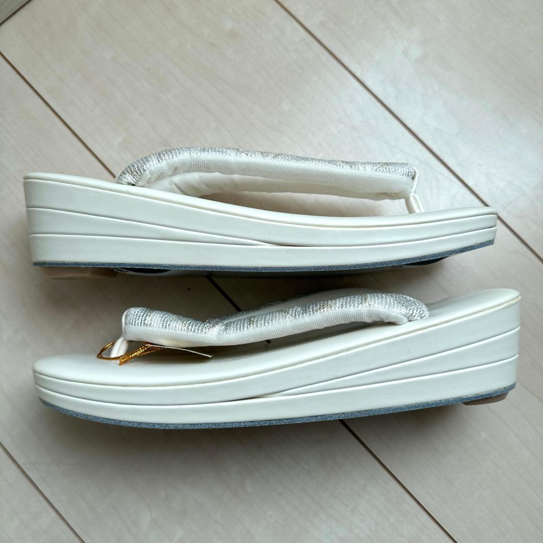 和装用バッグ 草履　セット　西陣織　ダイヤ箔 ハンドバッグ　フォーマルバッグ