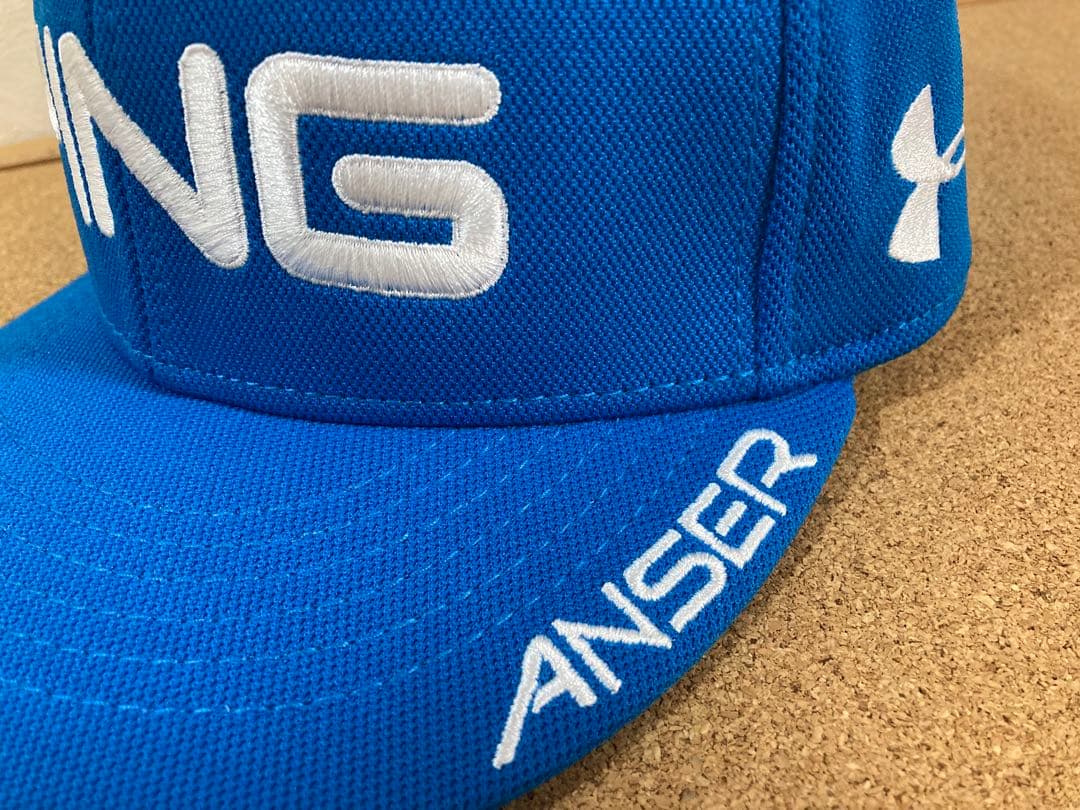 未使用レアPINGアンダーアーマー限定ハンターMahanキャップHunter水色