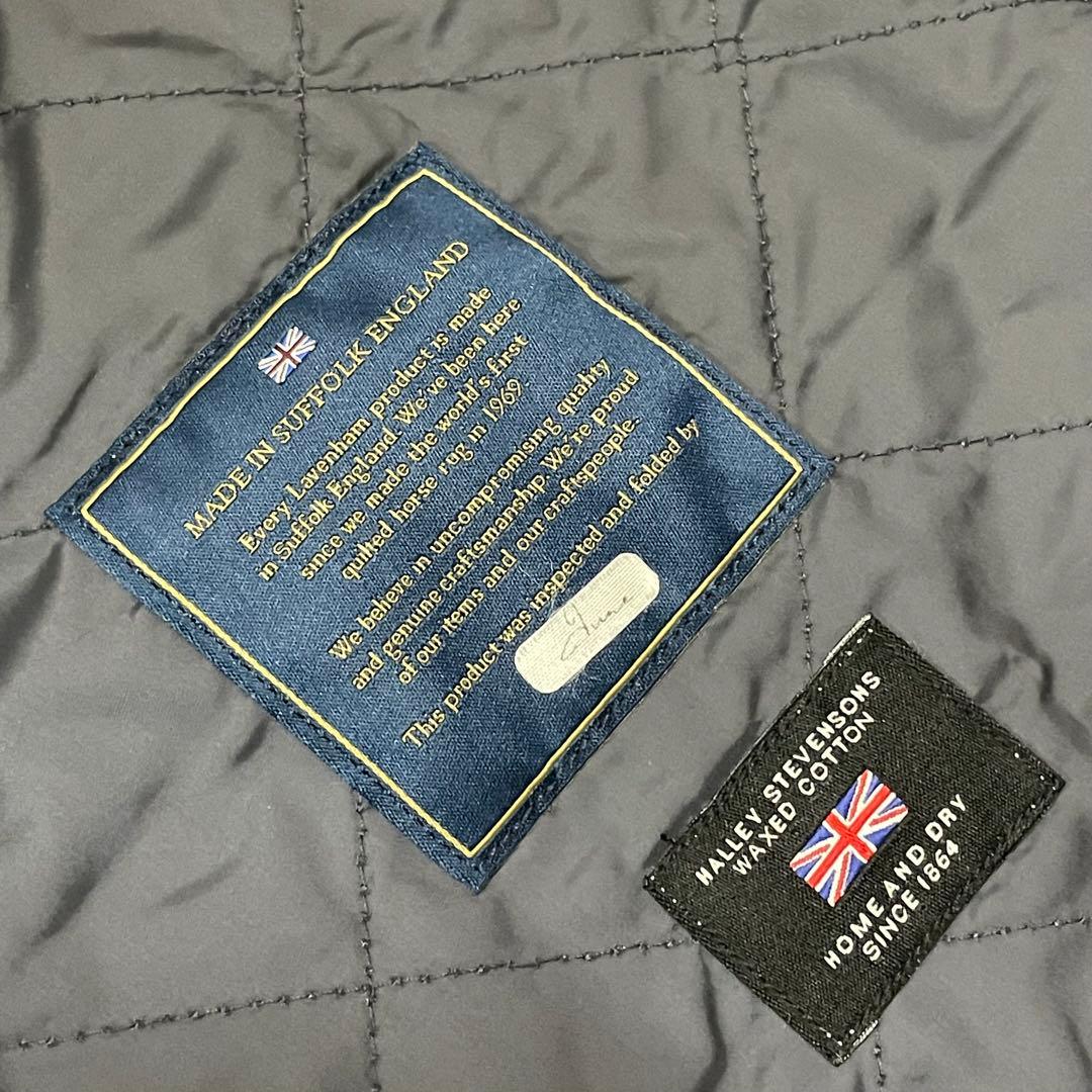 ラベンハム ドライワックスコットン アンワディッド ジレ　メンズM位