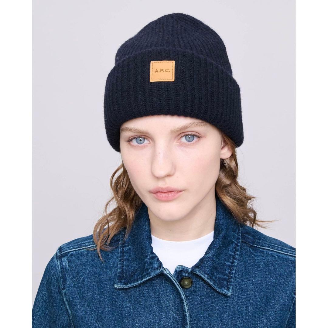 A.P.C. ニット帽 Mサイズ ネイビー
