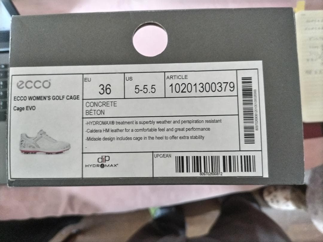 ECCO ゴルフシューズ スパイク付き