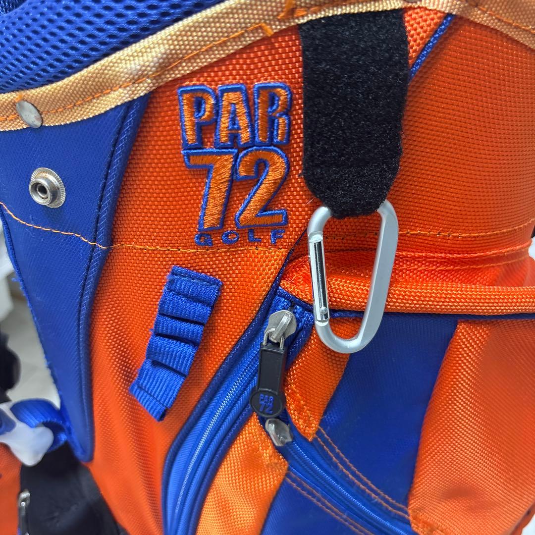 PAR72 キャディバッグ オレンジ・青