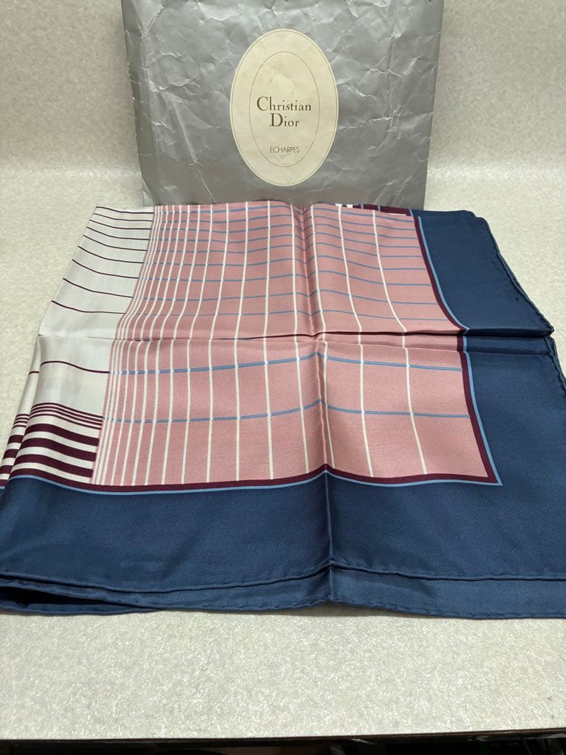 未使用品 Christian Dior クリスチャンディオール スカーフ 78