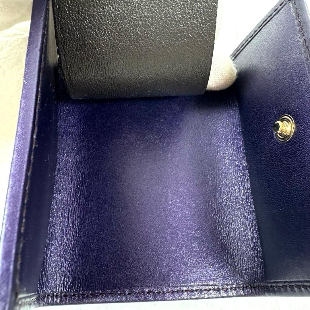 グッチ キーケース 6連 GGキャンバス ゴールドハート リボン パープル