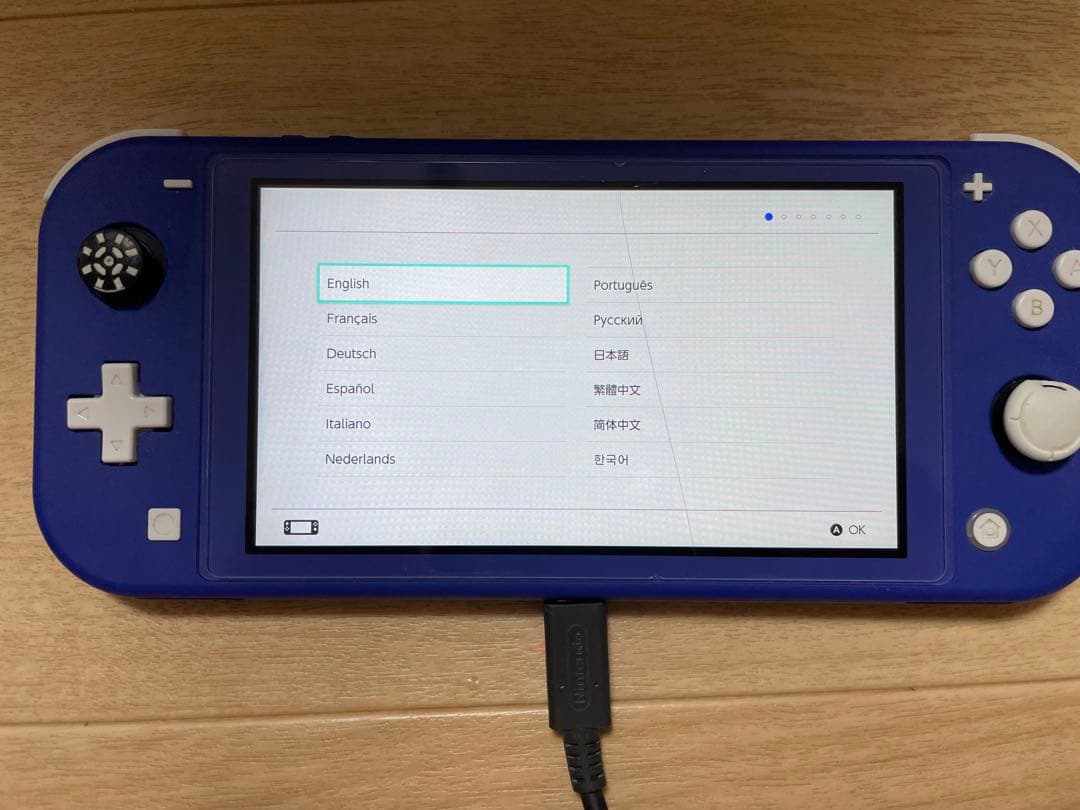 SwitchライトSDカード128Gバイト、充電器付属。
