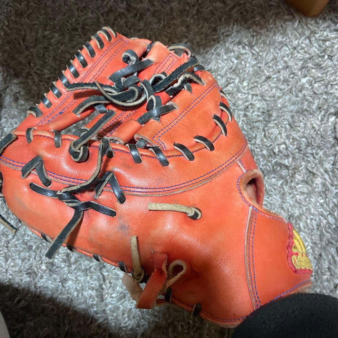 adidas 硬式グローブ 赤左用ファーストミット