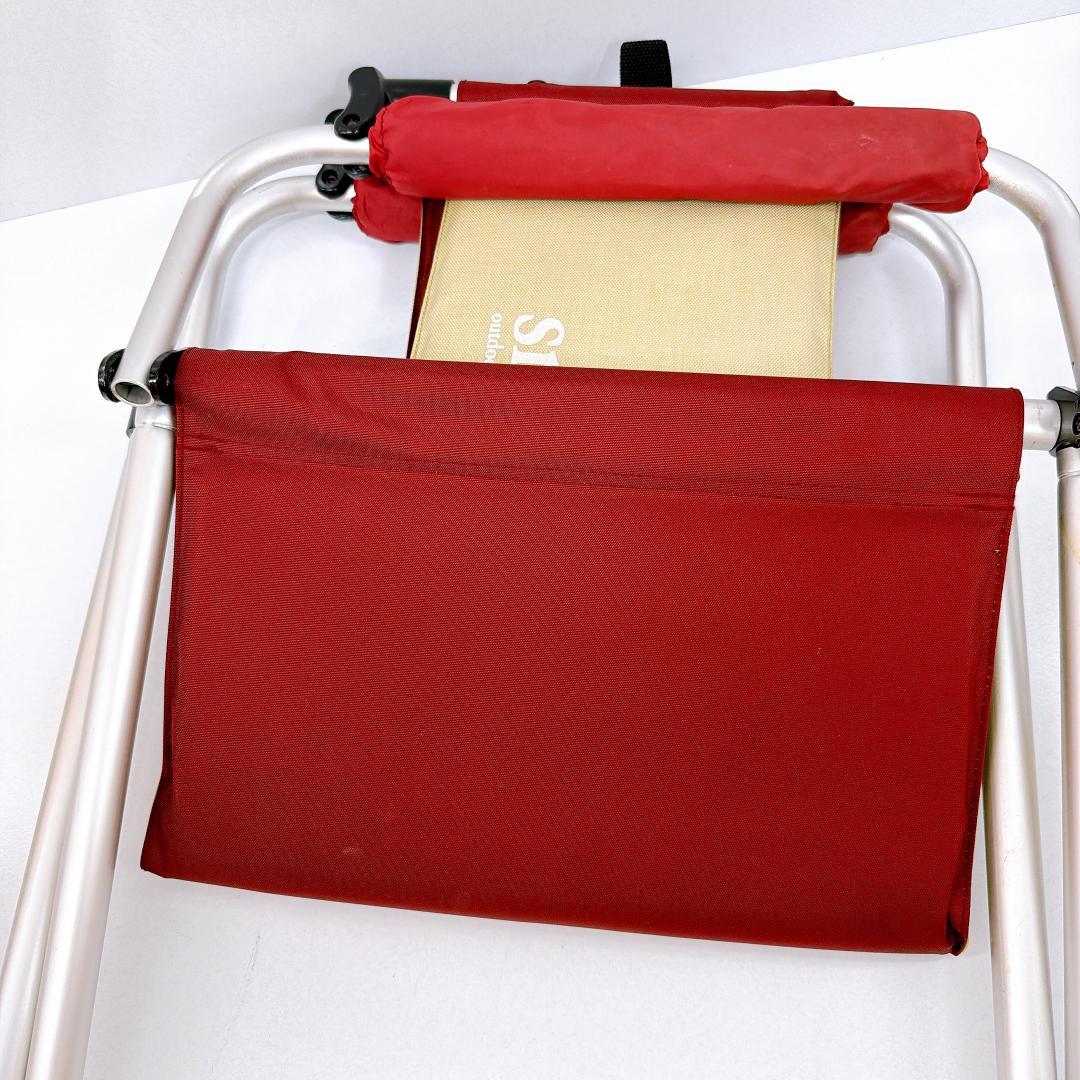 【希少】 peak スノーピーク パッドインチェア ワイド 廃盤　レッド