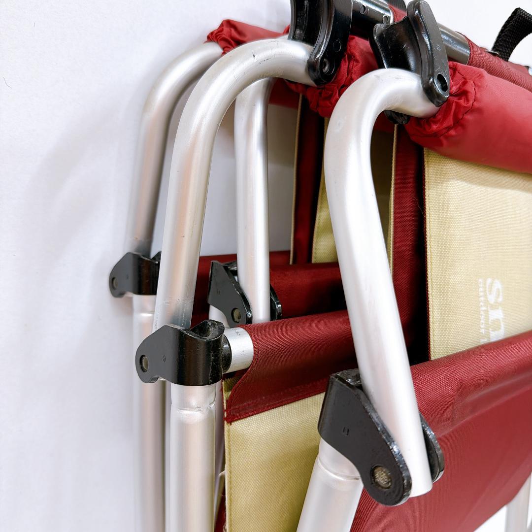 【希少】 peak スノーピーク パッドインチェア ワイド 廃盤　レッド