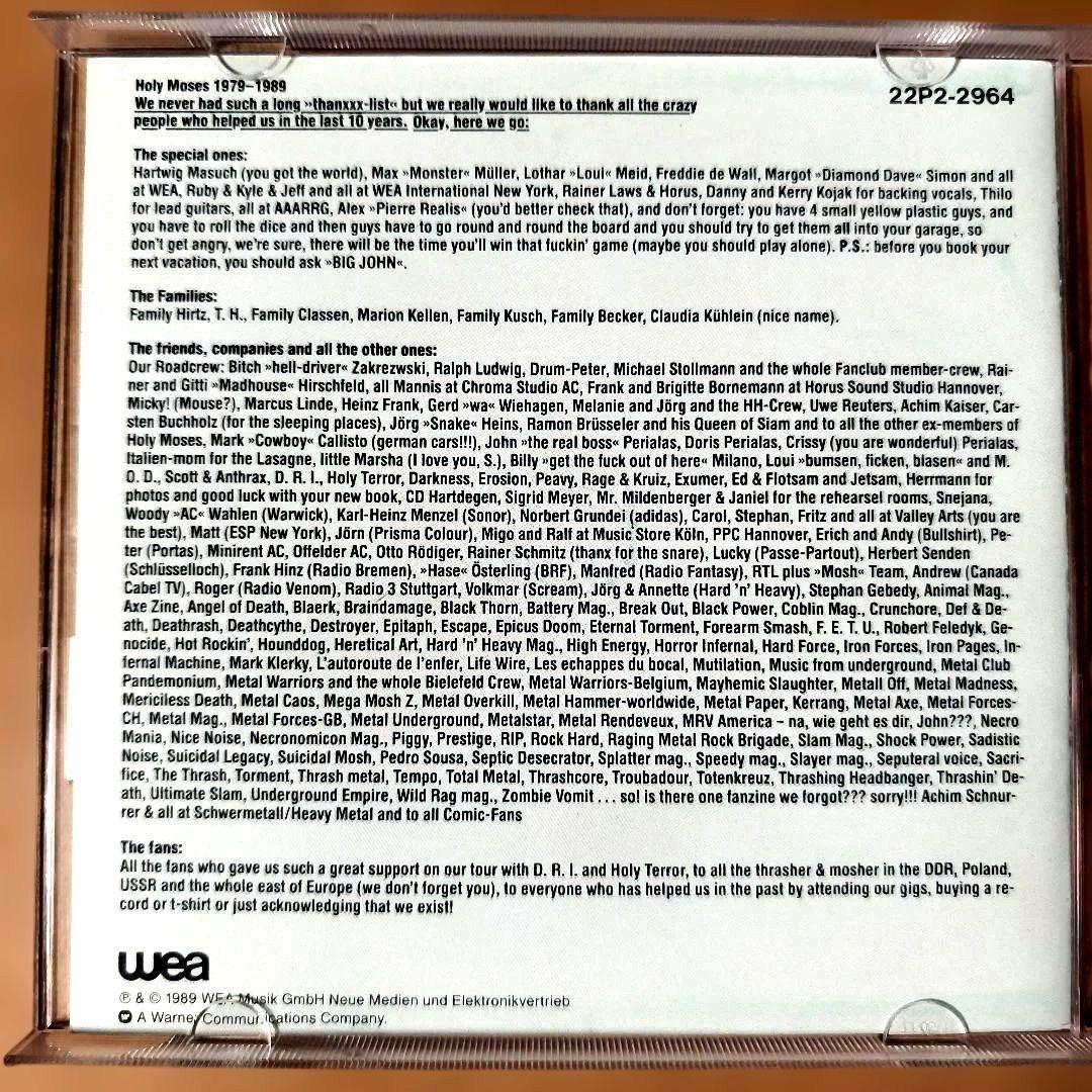 洋楽 HOLY MOSES the new machine of