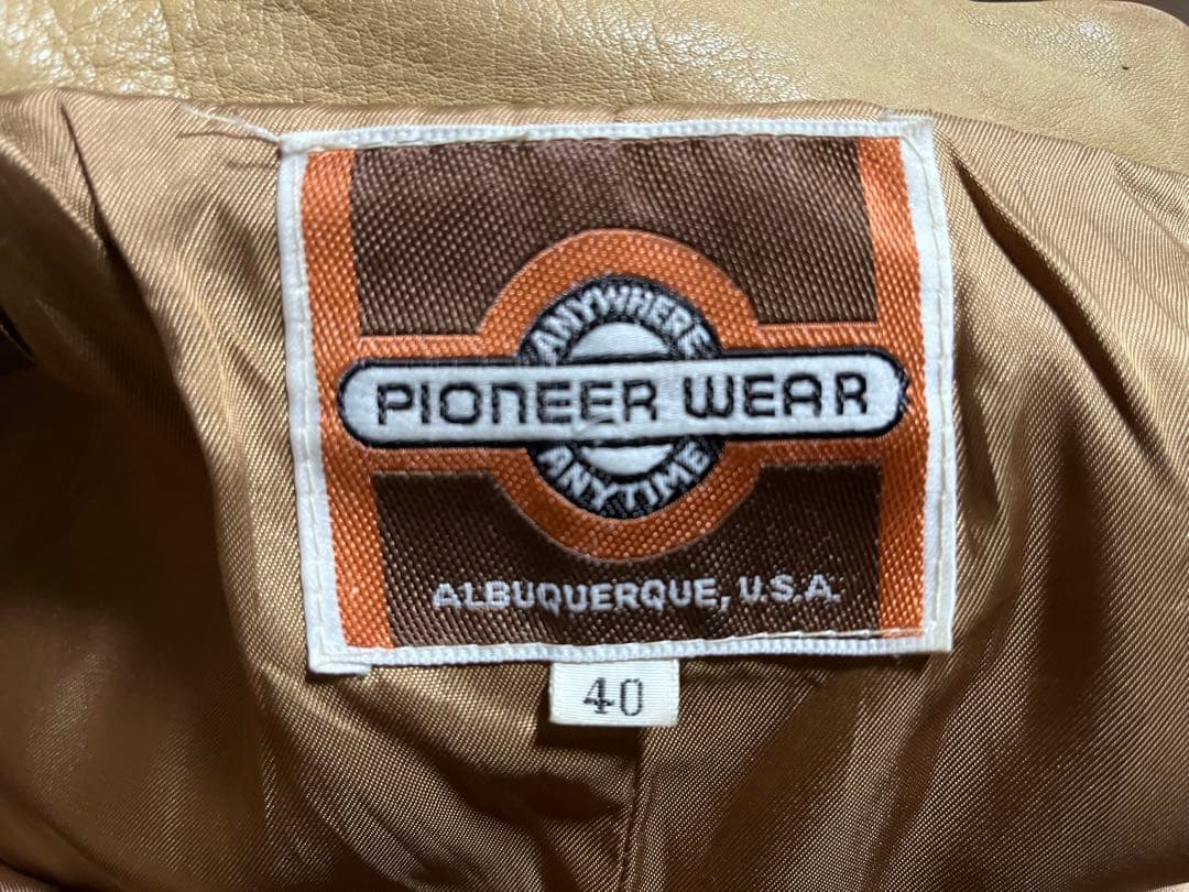 70s USA製 PIONEER WEAR レザージャケット パイオニアウェア