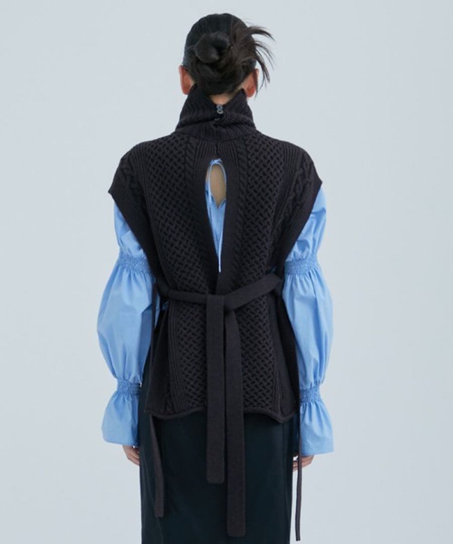 STUDIOUS ケーブルニットベスト