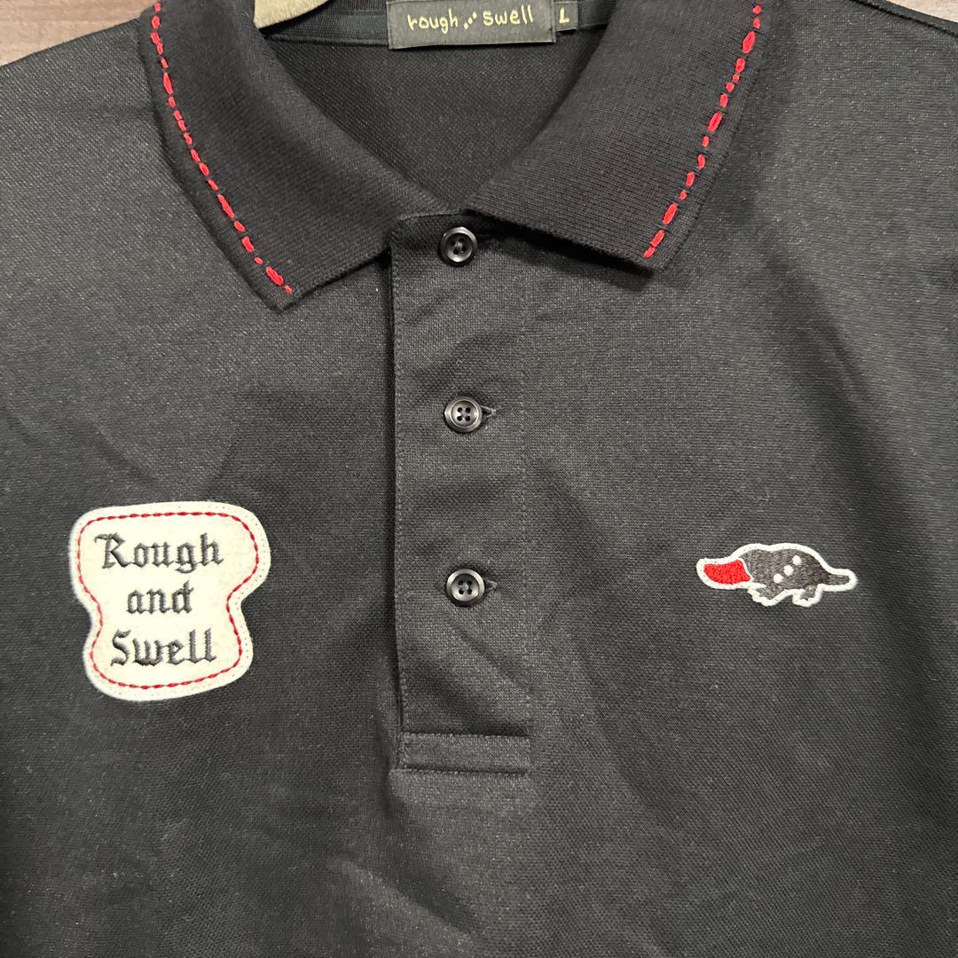 rough and swell ブラック ポロシャツ L