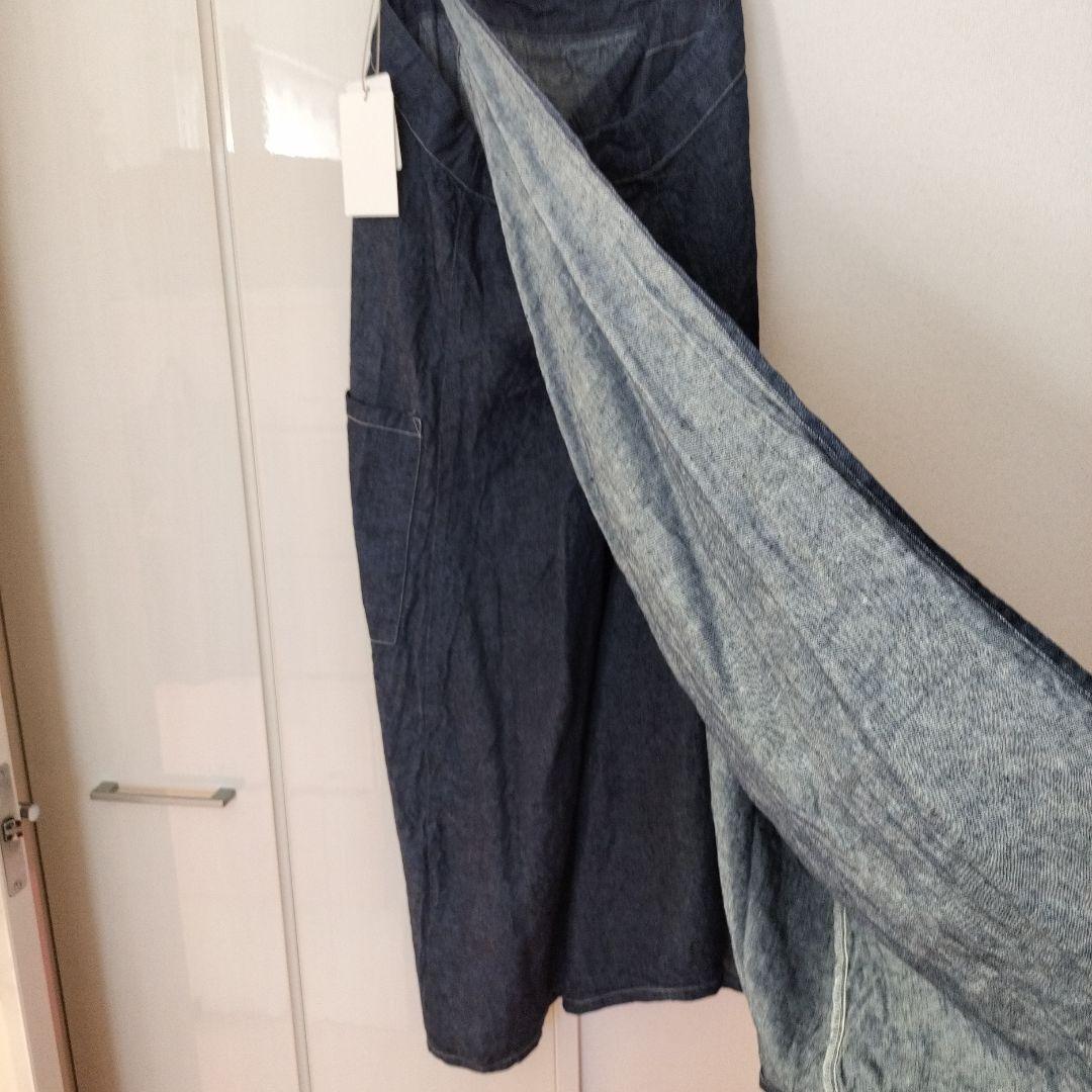 新品 ネストローブ マキさん×nest　Robe 時短エプロンドレス デニム