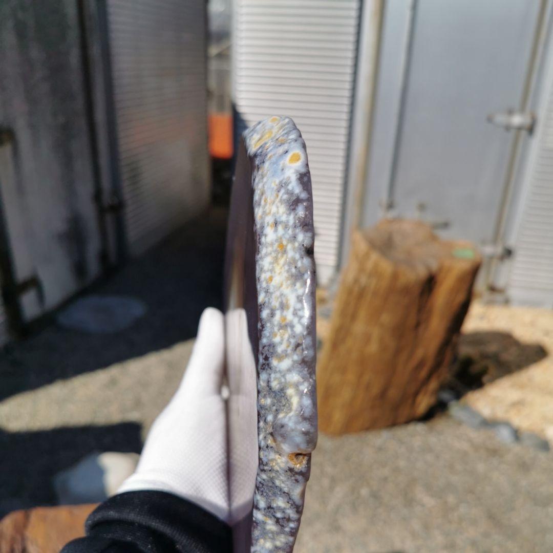 スライスアゲート　1.42　瑪瑙　鑑賞石　石　置物　オブジェ　インテリア