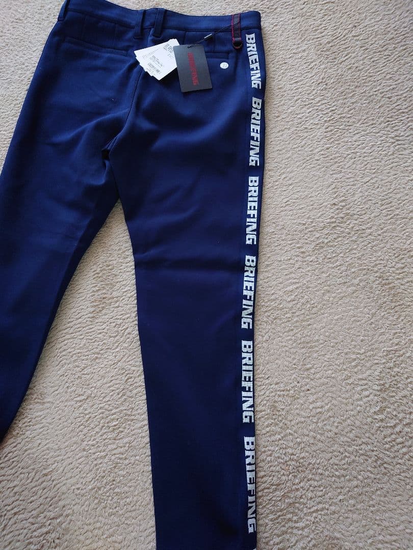 BRIEFINGゴルフウォームサイドロゴラインパンツ　ネイビー　M　新品