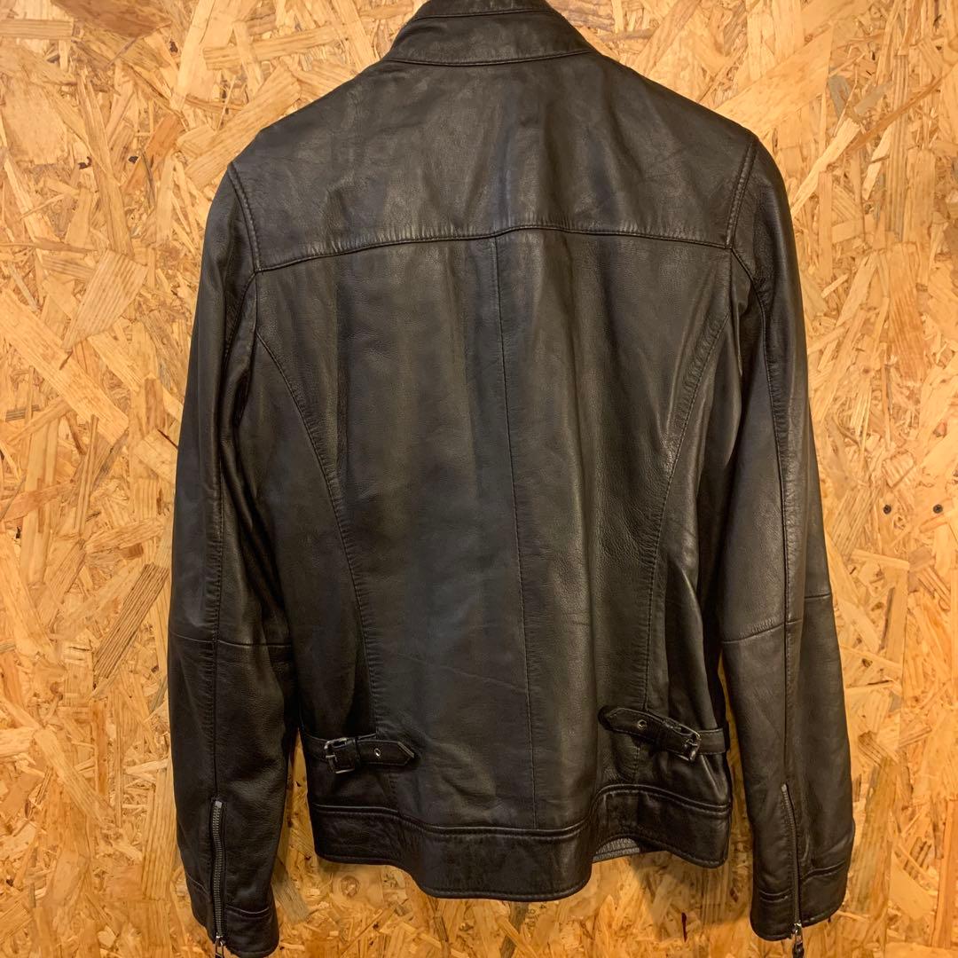 RIDEZ 本革 ブラックレザージャケット M