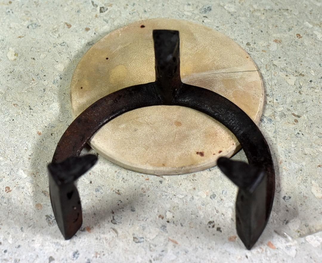 値下げ、土風炉、瓶掛け、五徳、敷板　陶器　お茶道具