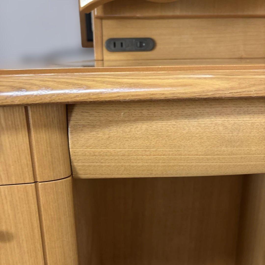 木製重ねて折りたたむ三面鏡ドレッサー　椅子を別出品しています