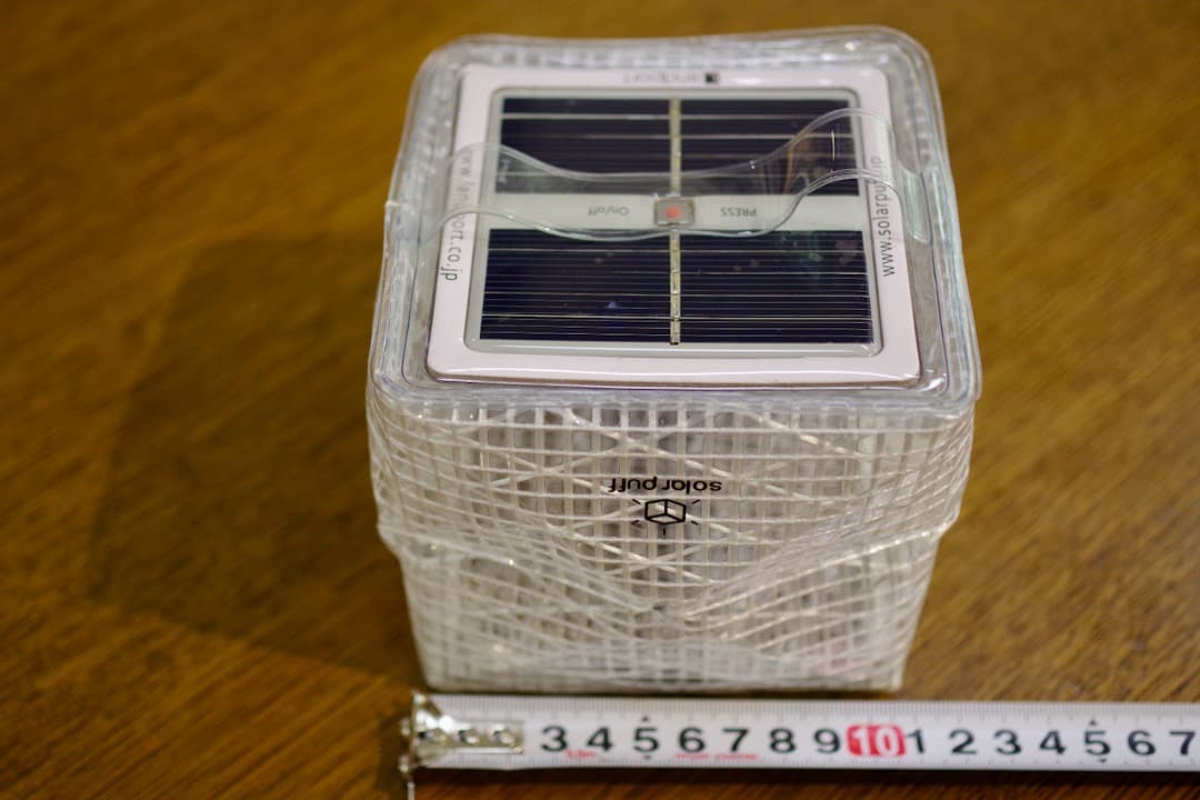 Landport solar puff ウォームライト（4個セット）