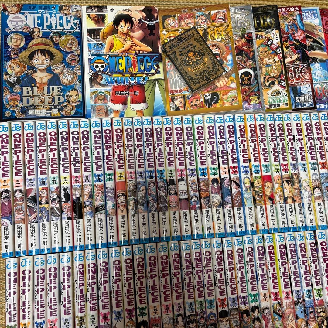 ワンピース 1巻～113巻＋関連本10冊【全123冊】 映画特典トランプ未開封
