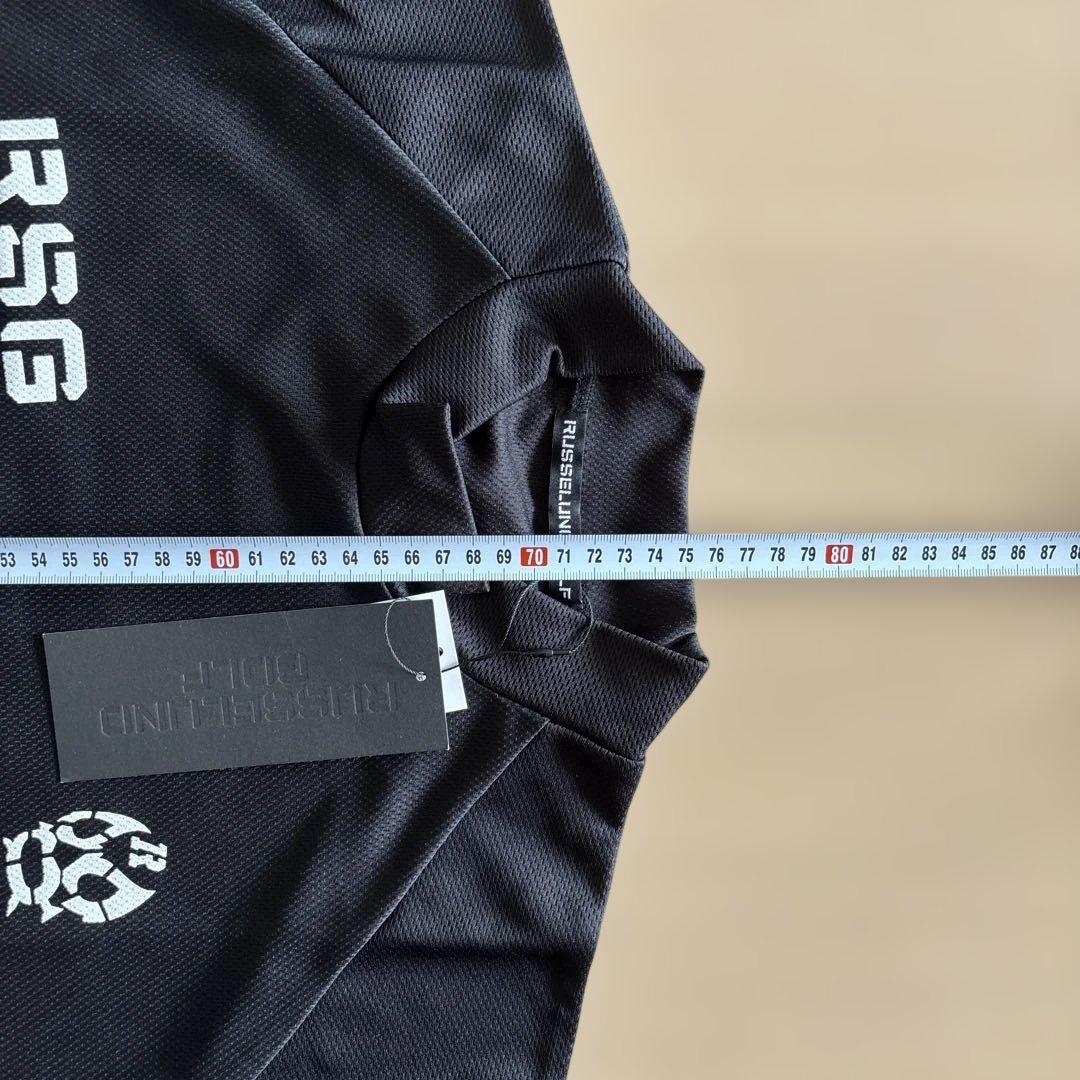 ☆新品☆RUSSELUNO GOLF ラッセルノブラック半袖シャツ サイズL