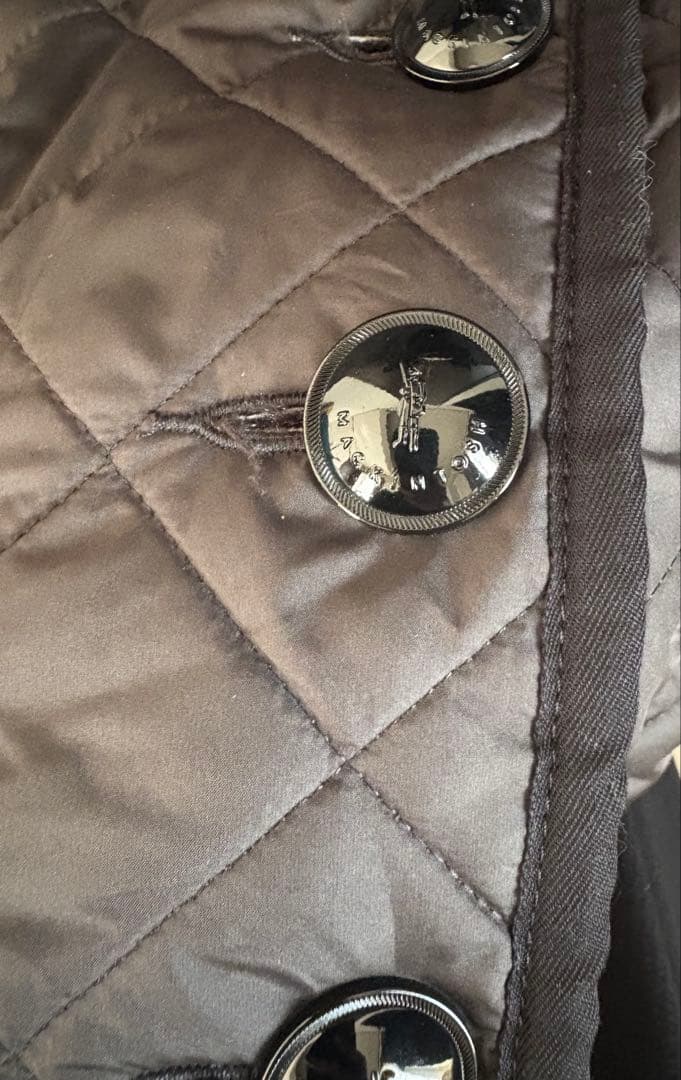 マッキントッシュ　フーディ　キルティング　ポンチョ