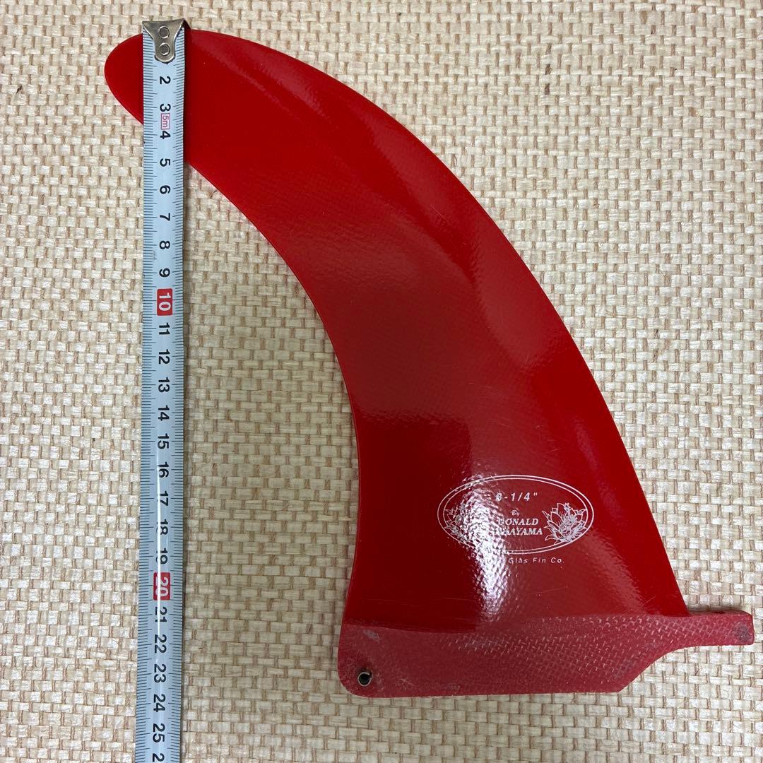 Donald Takayama 8-1/4インチ サーフボードフィン レッド