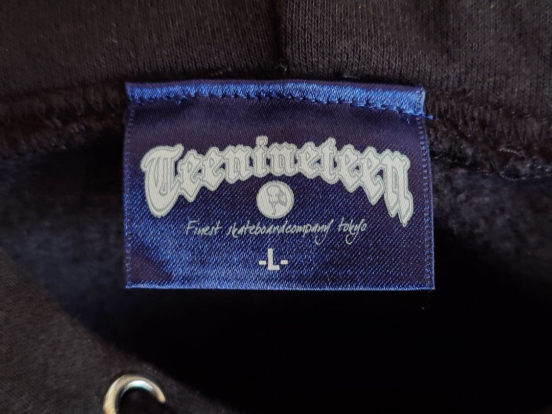 TEE19 パーカー L 黒