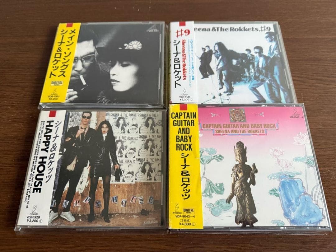 シーナ＆ロケッツ 旧規格4タイトルセット 消費税表記なし 帯付属