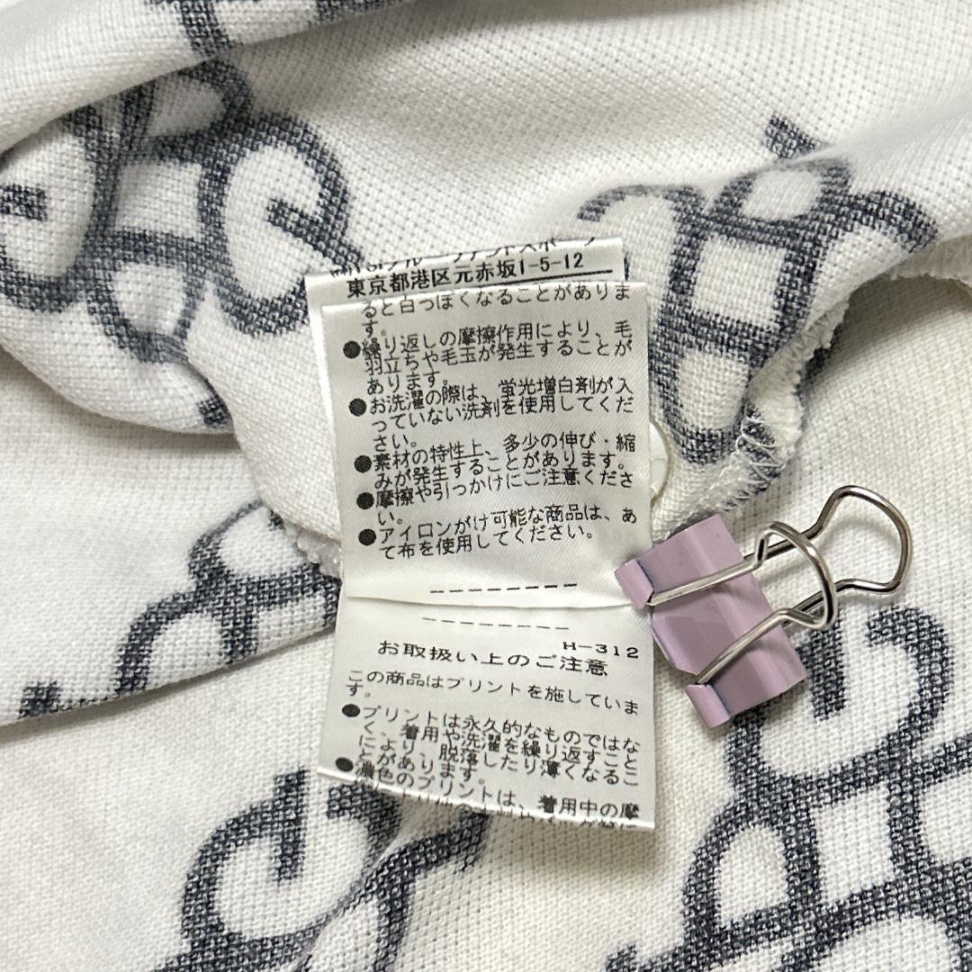 パーリーゲイツ ポロシャツ M コットン 総柄 希少PGモノグラムロゴ 日本製