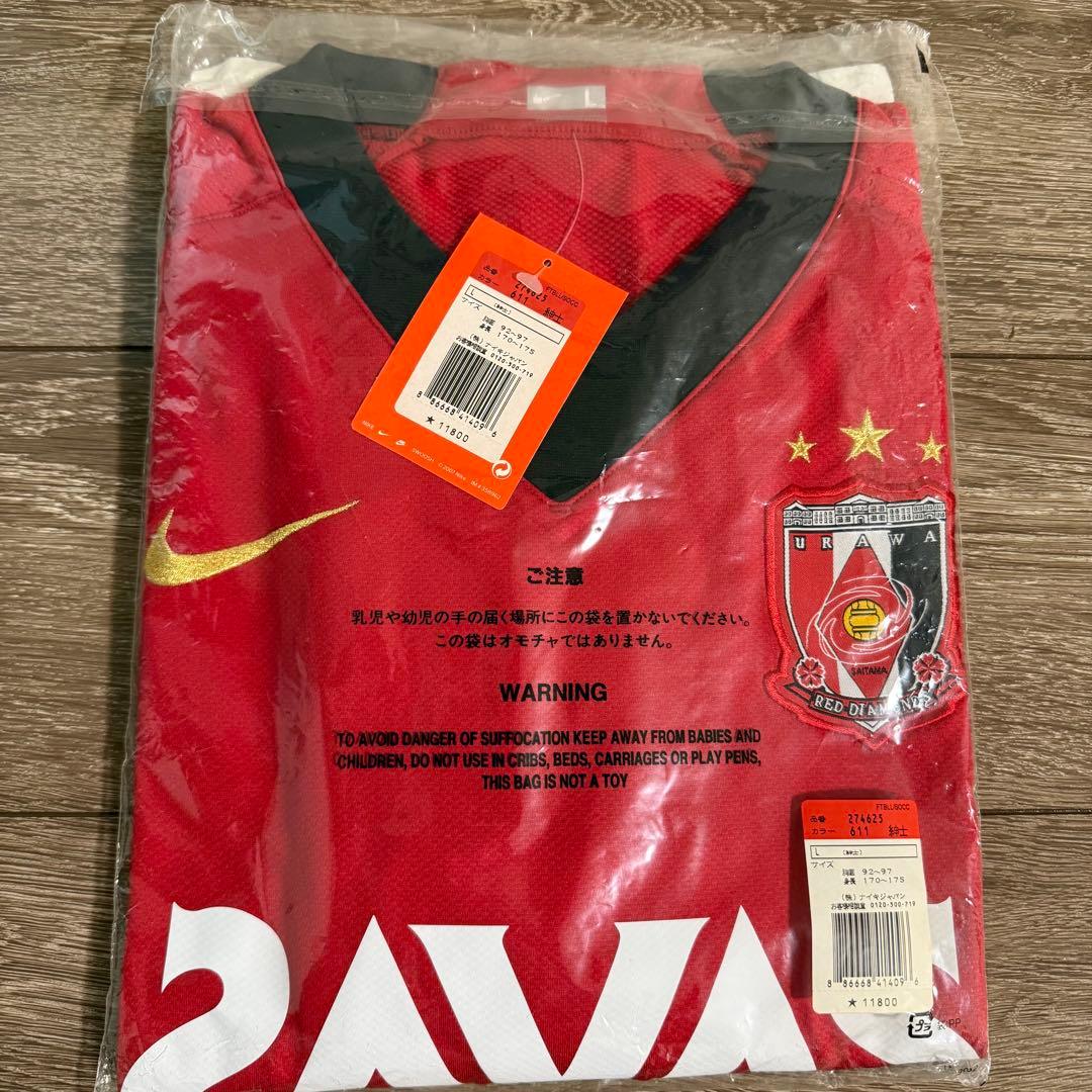 新品激レア NIKE 浦和レッズ 00s ホーム 長袖 ユニフォーム L
