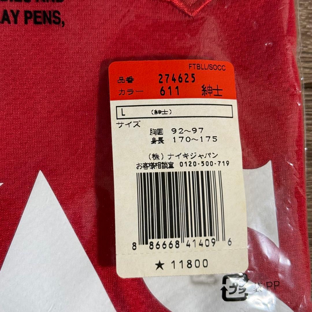 新品激レア NIKE 浦和レッズ 00s ホーム 長袖 ユニフォーム L