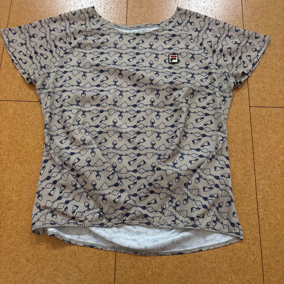 新品　未使用　L M セットアップ　FILA セットアップ　上下 総柄プリーツ