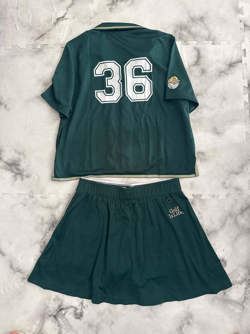 マルボンゴルフ　セットアップ　緑　M