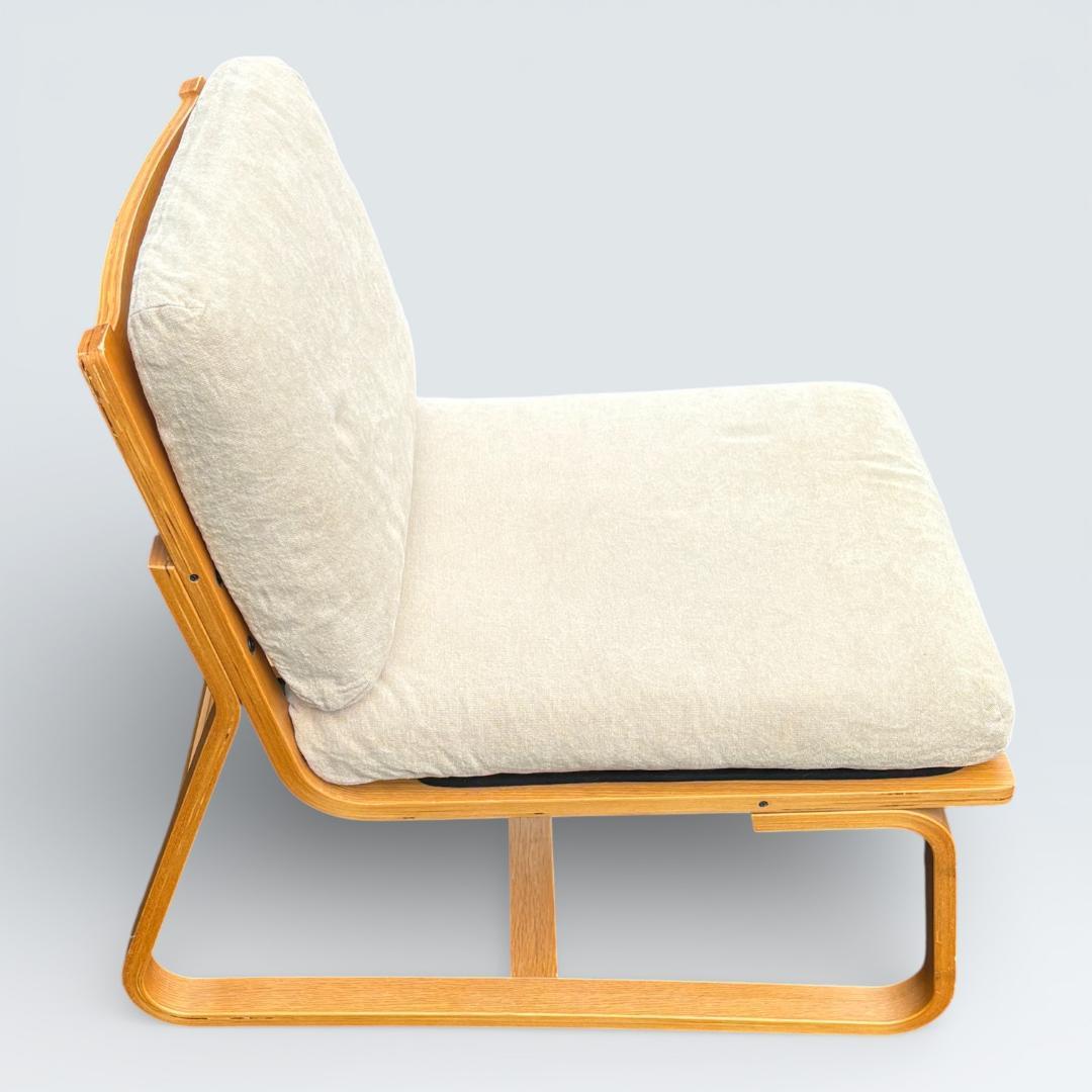 無印良品 リビングでもダイニングでもつかえるソファチェア オーク材 送料込②