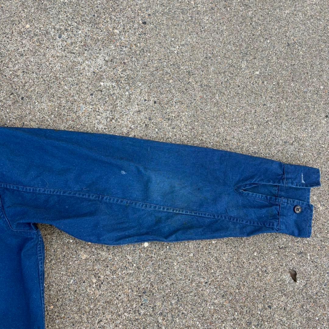 french vintage china jacket インディゴブルー XL