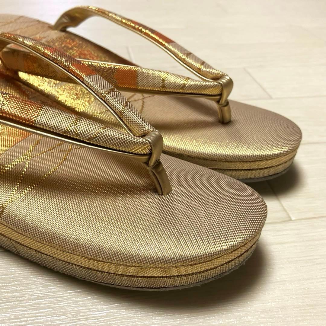 東京胡蝶　佐賀錦　草履バッグセット　帯地　箱付き