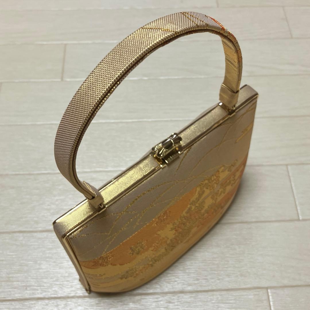 東京胡蝶　佐賀錦　草履バッグセット　帯地　箱付き