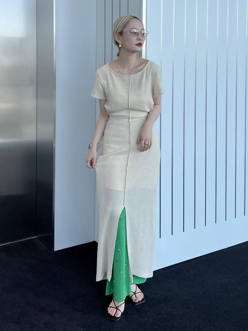 完売品 新品 AMERI MEDI 2WAY COTTON MESH DRESS