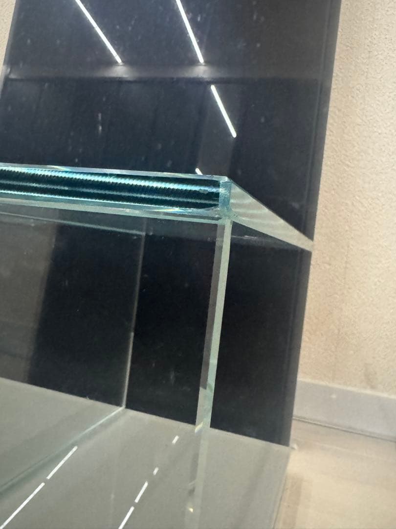 カッシーナ　ガラステーブル　グレー