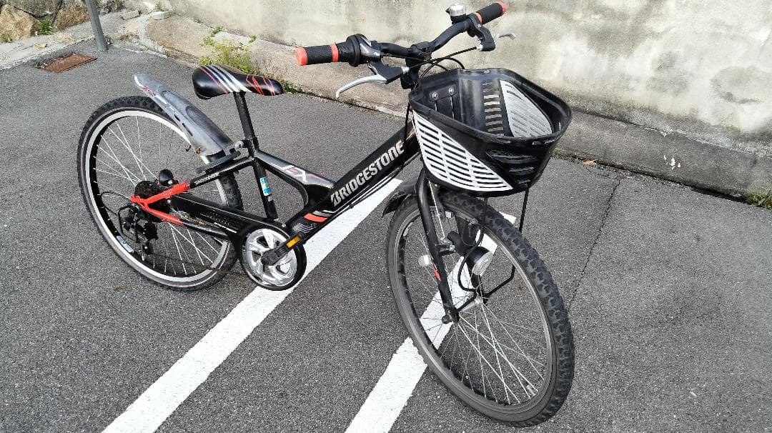 (No 0323-2) ブリヂストン エクスプレスジュニア 24インチ ブラック