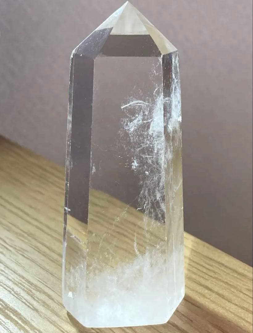 原石　鉱物　水晶　ポイント　エンジェルラダー　天然石　置物　パワーストーン