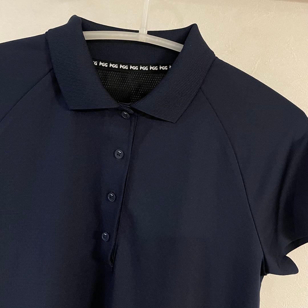 美品✨PGGネイビー ポロシャツ 半袖 レディース