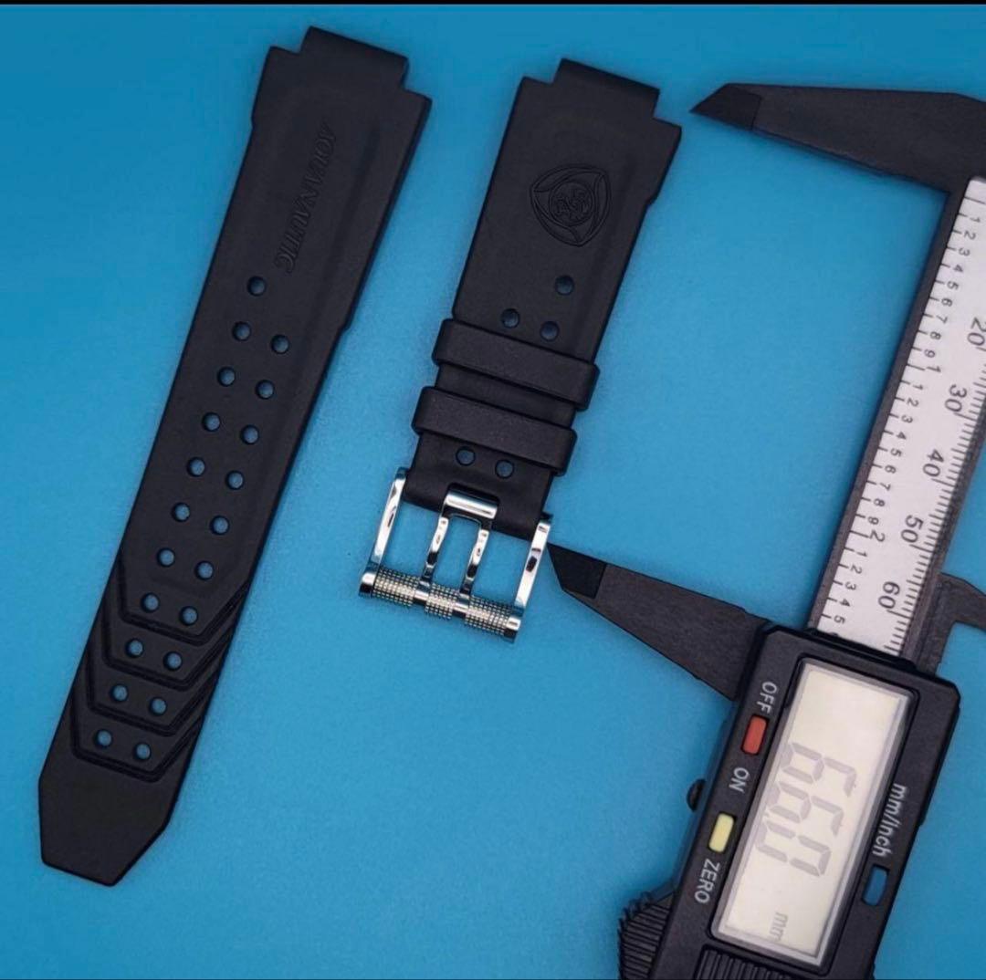 新品 AQUANAUTIC 純正ラバーベルト グレー 激レア